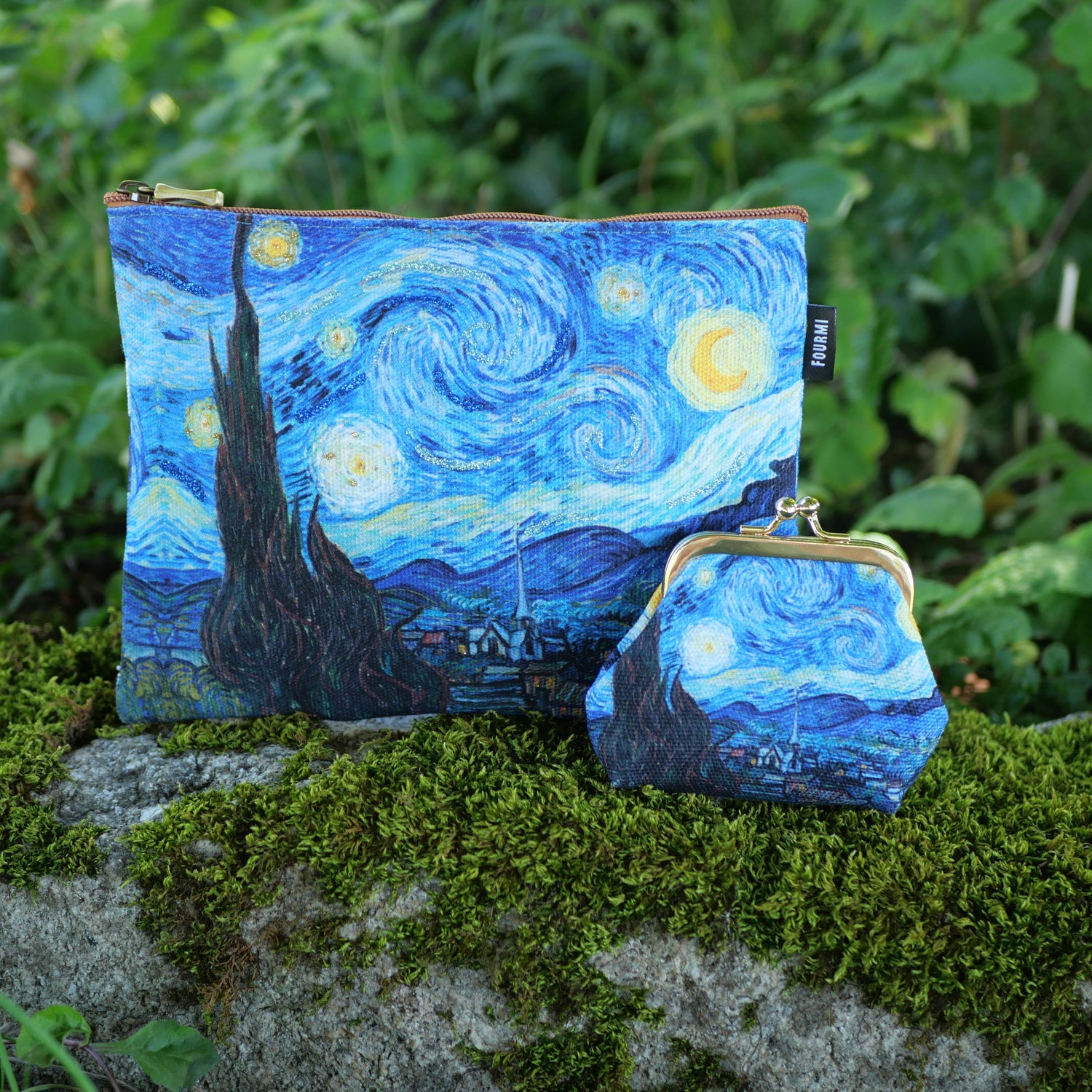 pochette de soirée trousse de toilette porte monnaie peinture van Gogh ciel étoilé